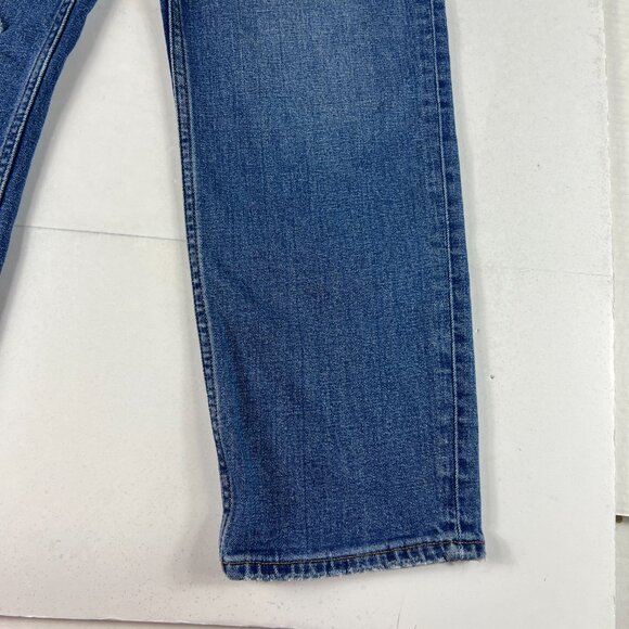 Abercrombie Fitch Jean Women 28x25* High Rise Ankle Straight Blue Denim Tag 29 S - Picture 6 of 16